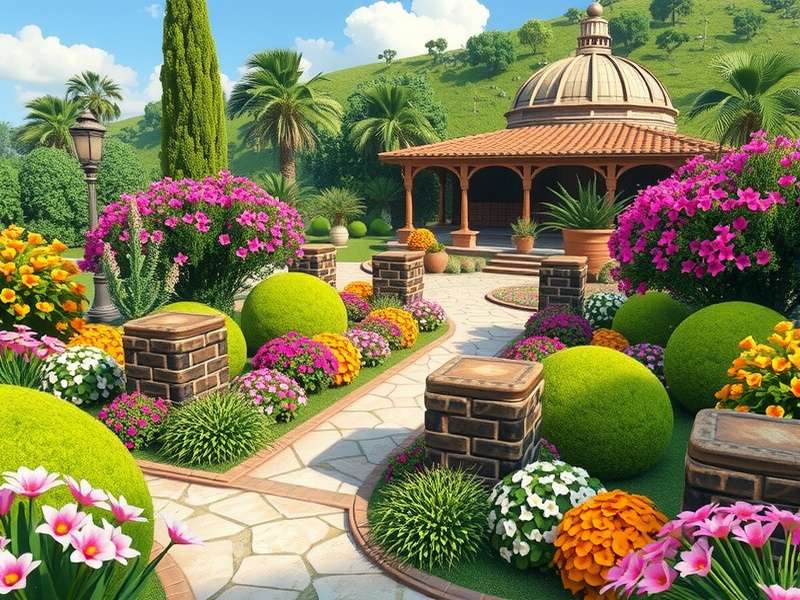 Gardenscapes 2 में बनाया गया भारतीय शैली का गार्डन