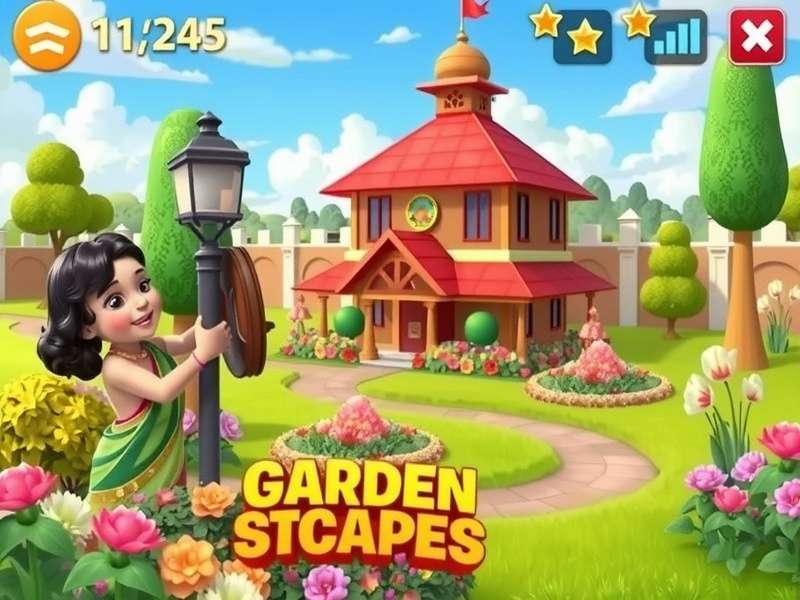 Gardenscapes Mod APK इंटरफेस