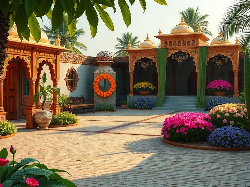 Gardenscapes गेमप्ले स्क्रीनशॉट जिसमें पहेली और बगीचा दिख रहा है