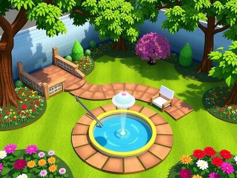 Gardenscapes 3DS गेमप्ले स्क्रीनशॉट