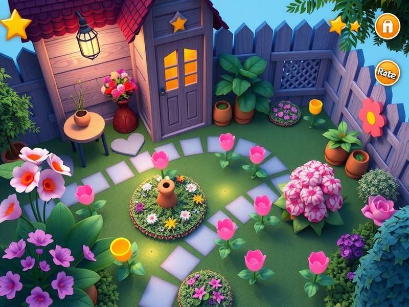 Gardenscapes Online Poki गेमप्ले स्क्रीनशॉट