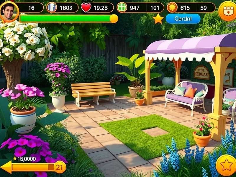 Gardenscapes Level 2179 गेमप्ले स्क्रीनशॉट