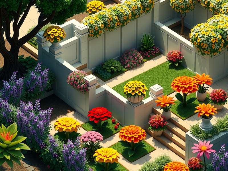 Gardenscapes gameplay video screenshot showing level strategy