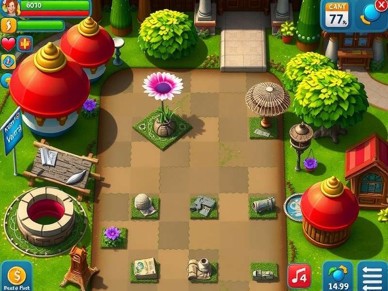Gardenscapes Gameplay Screen