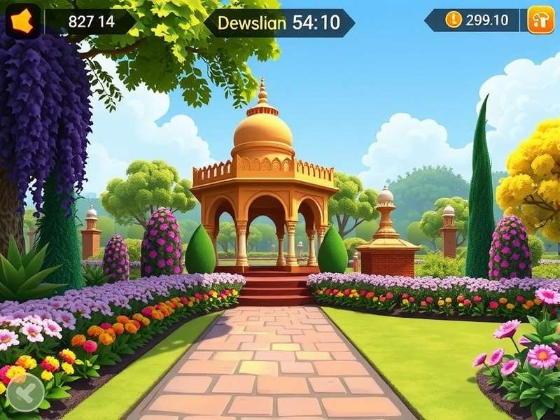 Gardenscapes Level 54 पावर-अप कॉम्बिनेशन