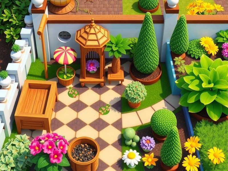 Gardenscapes गेमप्ले स्क्रीनशॉट चीट्स दिखाता हुआ