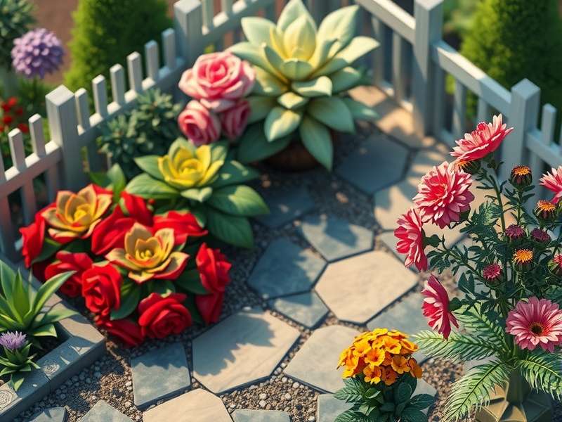 Gardenscapes PC गेमप्ले स्क्रीनशॉट - बगीचे का दृश्य