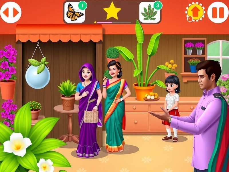 फेसबुक पर Gardenscapes गेमप्ले स्क्रीनशॉट