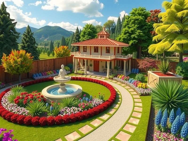 Gardenscapes gameplay on mobile device