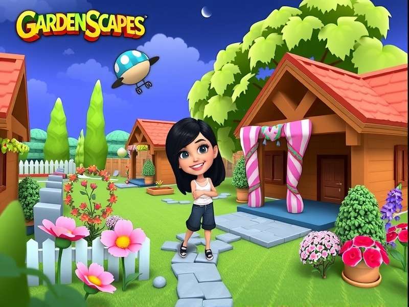 Gardenscapes Mod APK Unlimited Stars Gameplay Screenshot