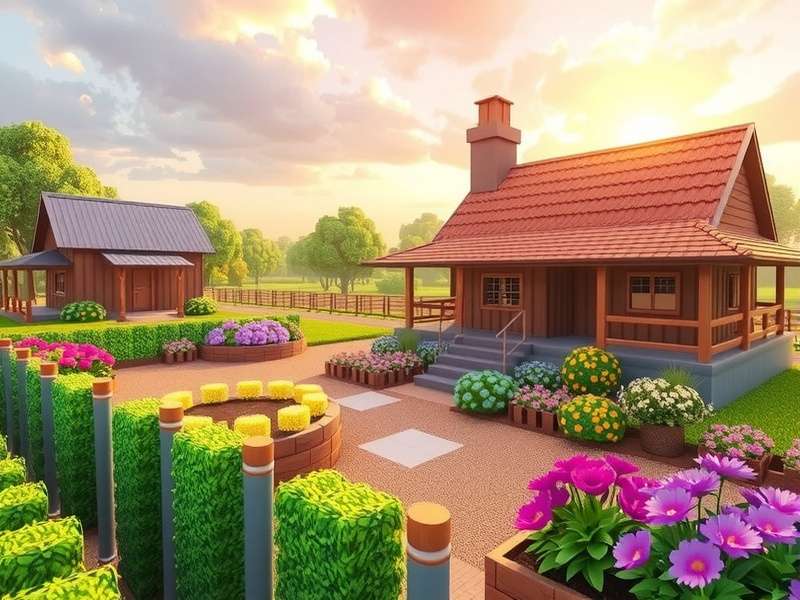 Gardenscapes game being played on a web browser without download