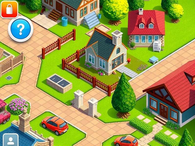 Gardenscapes gameplay screenshot showing match-3 puzzle and garden renovation