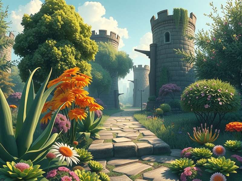 Evolution of the Gardenscapes mansion garden from overgrown to pristine