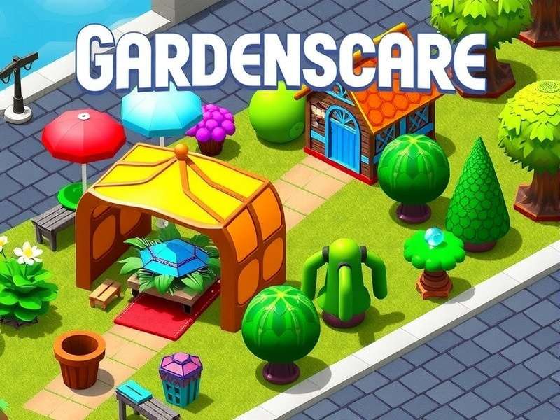 Gardenscapes Mod Apk 2025 Gameplay Screenshot showing unlimited stars and coins