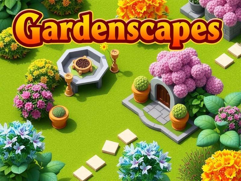 Gardenscapes Mod Apk gameplay screenshot showing unlimited stars and coins