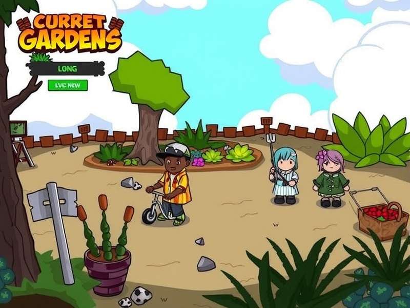 A beautifully designed garden area from Gardenscapes featuring a fountain and flower beds