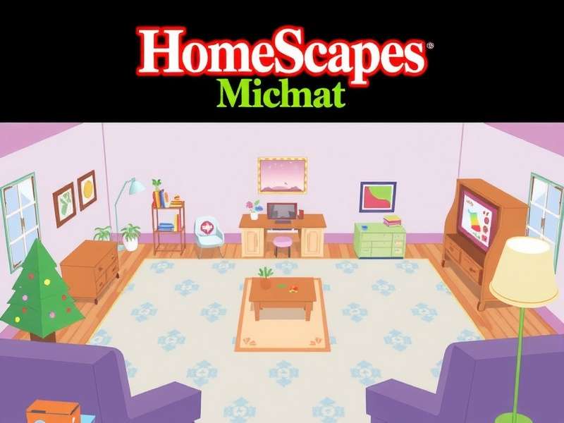 Homescapes gameplay screenshot showing match-3 puzzles and home decoration