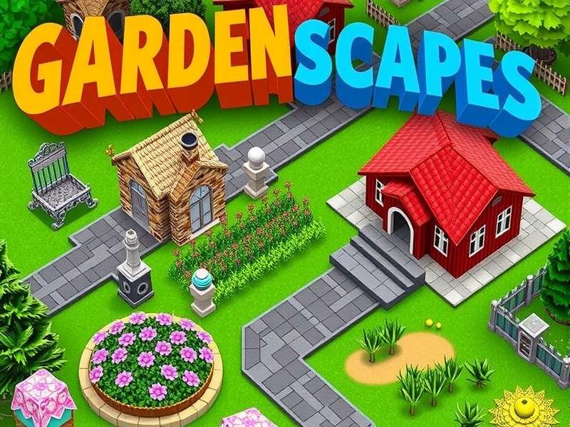 Gardenscapes Mod 5.8.5 gameplay screenshot showing unlimited stars and coins