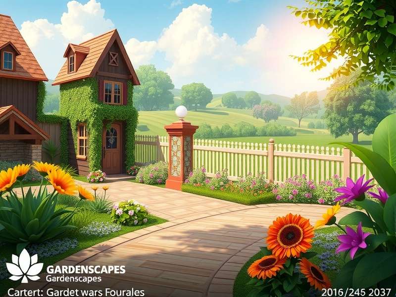 Colorful mobile game advertisement design on a phone screen