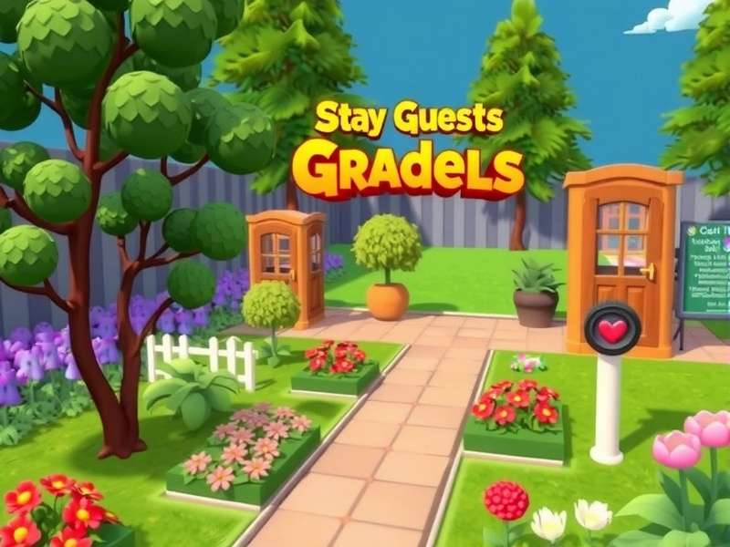 Beautiful garden design from Gardenscapes game