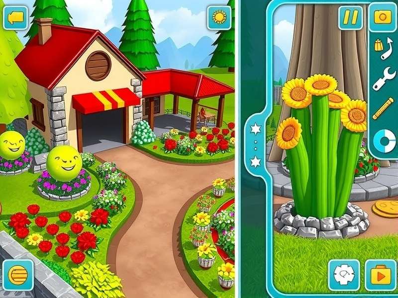 Gardenscapes online game levels guide featuring garden scenery and level progression