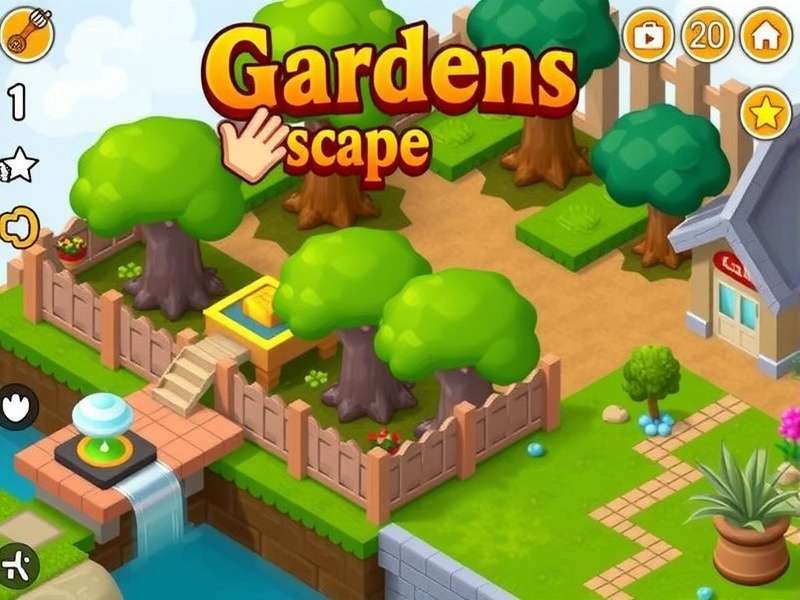 Gardenscapes online game play free – vibrant garden scenery with match-3 puzzles
