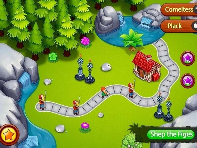 Gardenscapes main garden area with fountains and flower beds