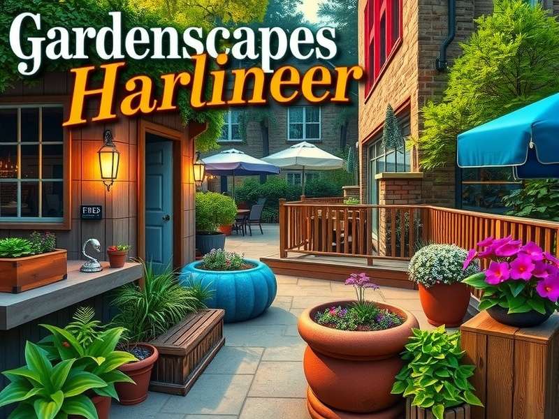 Gardenscapes Hidden Object Game – vibrant garden scene with hidden treasures