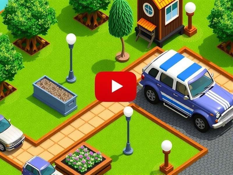 Gardenscapes gameplay video walkthrough showing garden renovation and match-3 puzzle action